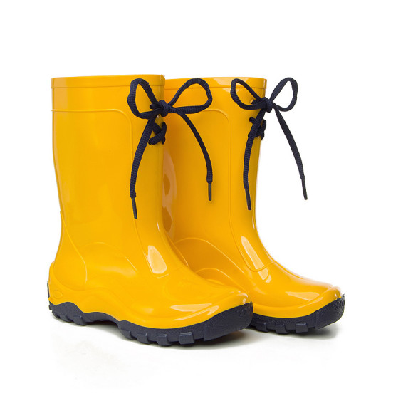 galocha-infantil-kidsplash-yandino-cadarço-amarelo-azul